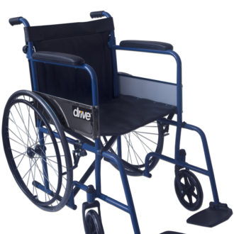 Silla de ruedas 18″ drive desmontable azul