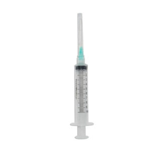 Jeringa desechable 10ml 21gx32mm verde (PQ 20 pzas)