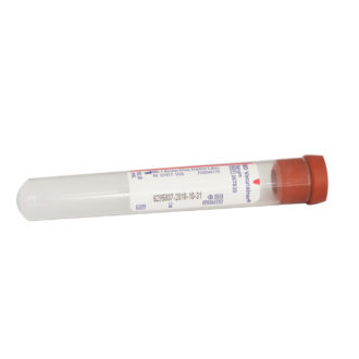 Tubo vacutainer rojo 10ml (100 pzas)