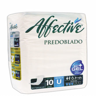 Pañal predoblado adulto affective c/10pz